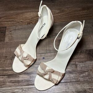 Jil Sander Buffalo Bow Heels Size 37.5 with Box